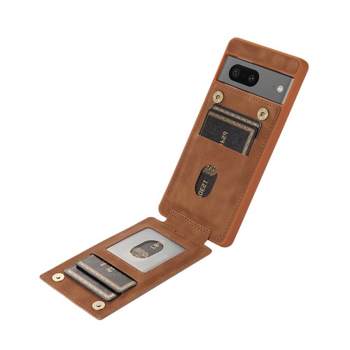 Funda protectora con soporte de anillo de metal de cuero ranuras para tarjetas a prueba de golpes para teléfono Google Pixel - Imagen 31 de 49
