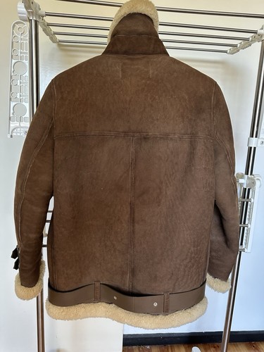 Acne Studios Velocite Shearling Leather Jacket Suede Brown Size 34(165/80A) - Picture 7 of 23