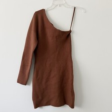 NEW Abercrombie & Fitch One Sleeve Sweater Dress Medium