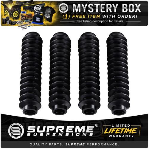 Supreme Suspensions Universal Strut Shock Boots For Stock or Lifted Trucks SUVs