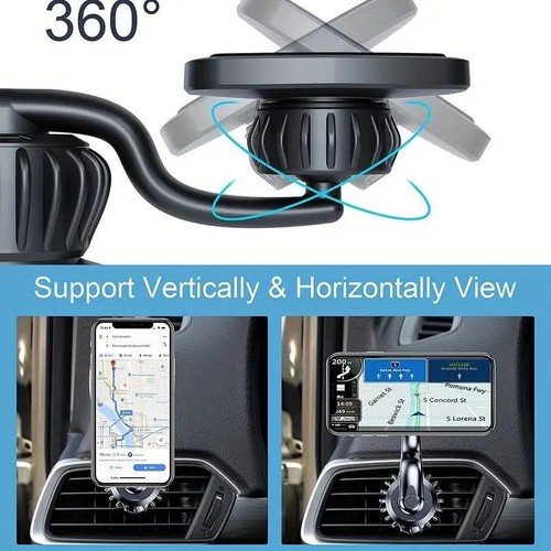 Supporto magnetico per telefono auto per telefoni universale supporto presa d'aria auto - Foto 18 di 26