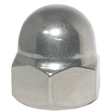 1/2-13 Acorn Cap Nuts Stainless Steel 18-8 Standard Height Quantity 100