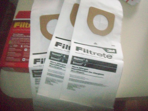 2 Packs of 3 Each 3M Filtrete Vacuum Bags Hoover A or Bissell 2 New Old Stock - Picture 6 of 6