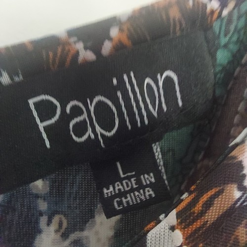 Vestido sin mangas con estampado de pavo real talla grande - Imagen 5 de 9
