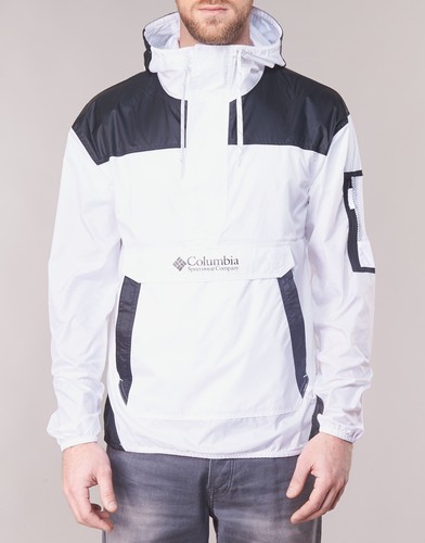 A Columbia Challenger Giacca Bianco 12788942 Windbreaker Uomo Vento Sqfqw