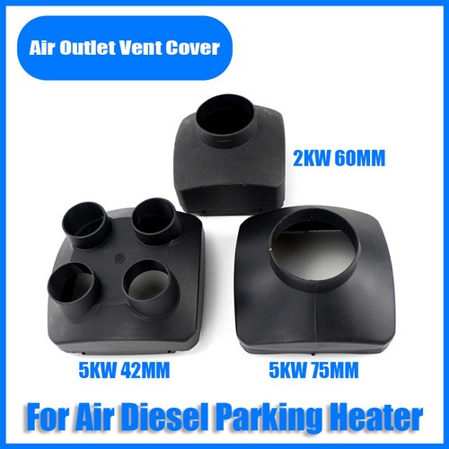 42mm 60mm 75mm Diesel Heater Air Outlet Hood Cover Black For Car Truck Boat # - Picture 1 of 13