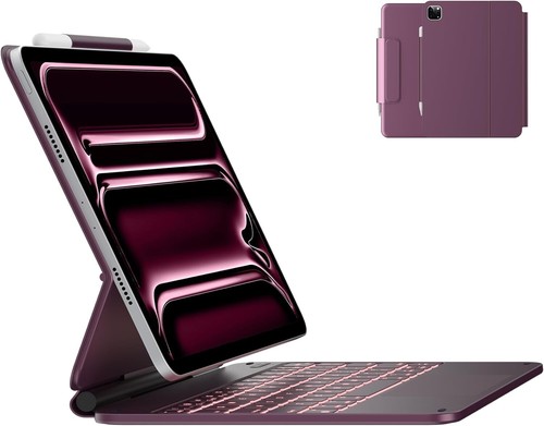 typecase Keyboard Case für iPad Pro 11 Zoll (M4) 2024, Magic Keyboard Raspberry