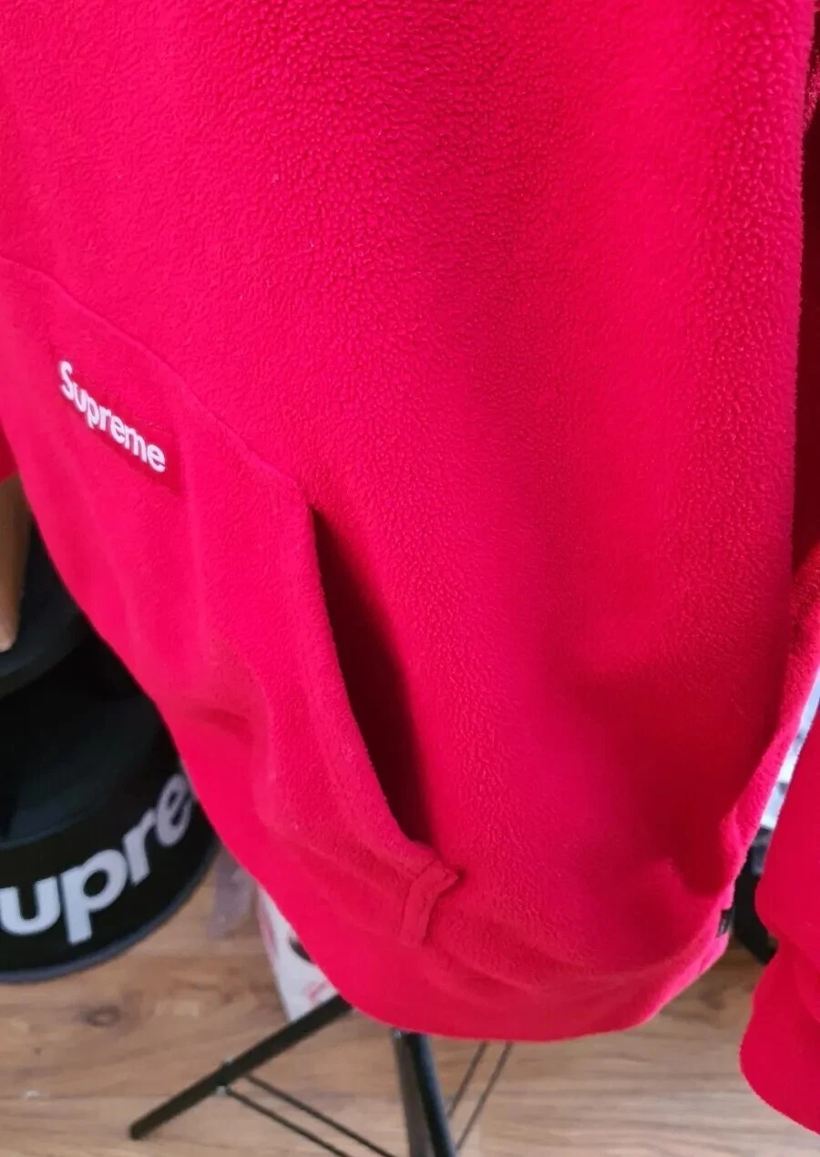 Felpa con cappuccio FW20 Supreme Polartec taglia M media rossa felpa pullover pile