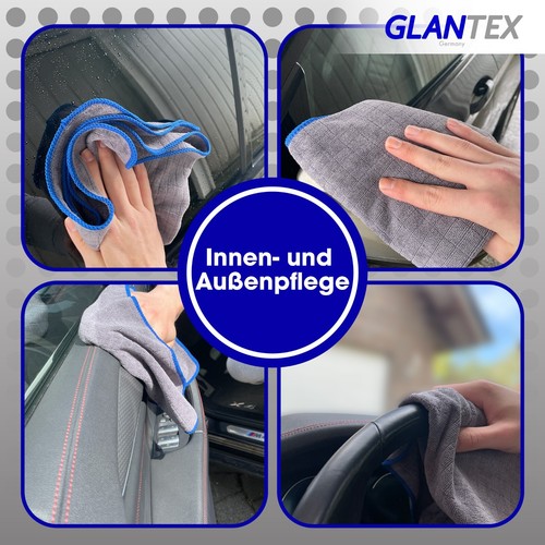 GLANTEX dry cloth washing glove car microfiber cloth car care polishing cloth set - Picture 4 of 9