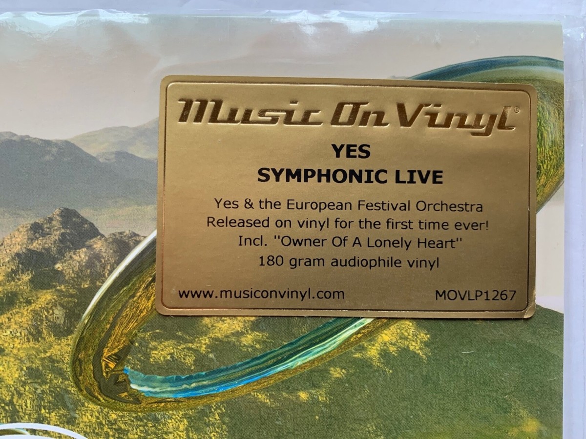 Symphonic Live by Yes (180g LTD Vinyl 2LP), Feb-2015, Music