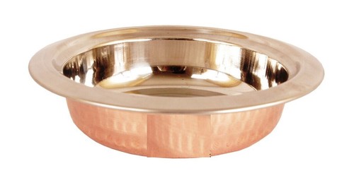 Indian Traditional Steel & Copper Entree Bowl Round For 450 ml T803