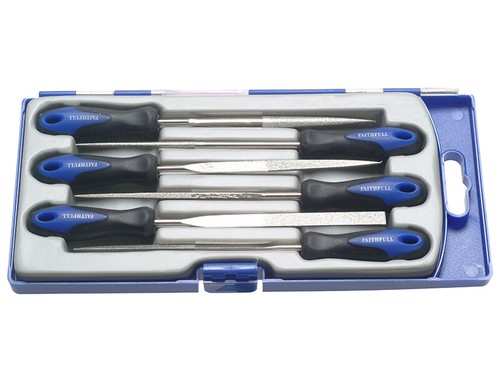 Faithfull Diamond Needle File Set 6 Piece FAIPPDIAMOND