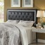 coaster andenne queen/full tufted upholstered headboard black 300544qf
