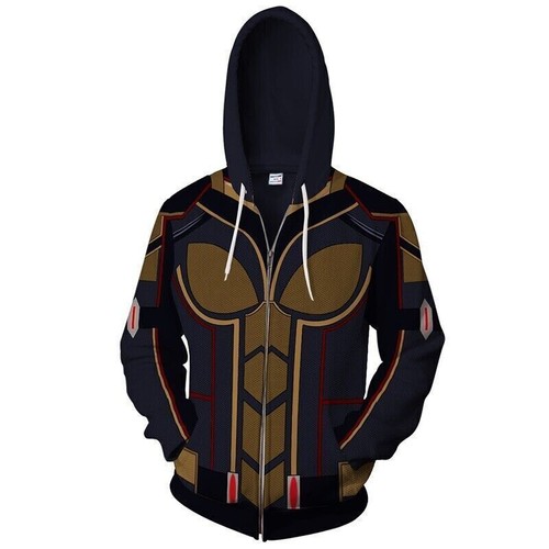 Ant Man and the Wasp 3D Hoodies Cosplay Superhero Sweatshirt Jacket Coat Costume - Picture 25 of 26