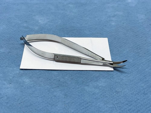 Storz E3220 Castroviejo Corneal Scissors, Curved, 4.5", Germany - Picture 4 of 4