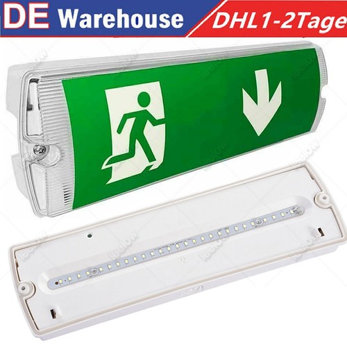 Luce di emergenza LED uscita di emergenza insegna uscita via di fuga luce illuminazione illuminazione di emergenza - Foto 14 di 40