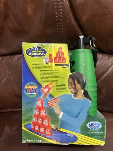 Speed Stacks Cups Green  WSSA Official Cups Pink 12 Cups Set in Bag instructions - Picture 2 of 2