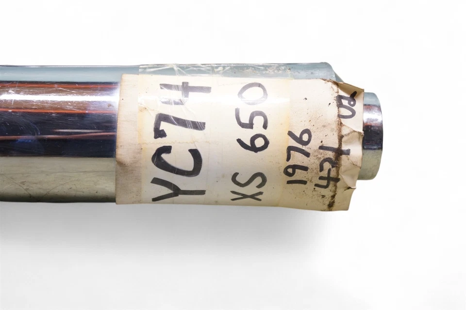 1977 Yamaha XS 650 Mufflers 584-14711-80-00 584-14721-80-00 1976 *2708 #23  - Image 2 of 4