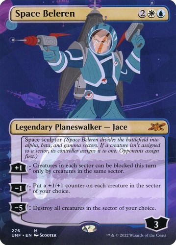 FOIL Space Beleren Unfinity Magic MTG Legendary Planeswalker CARD 1x (276)