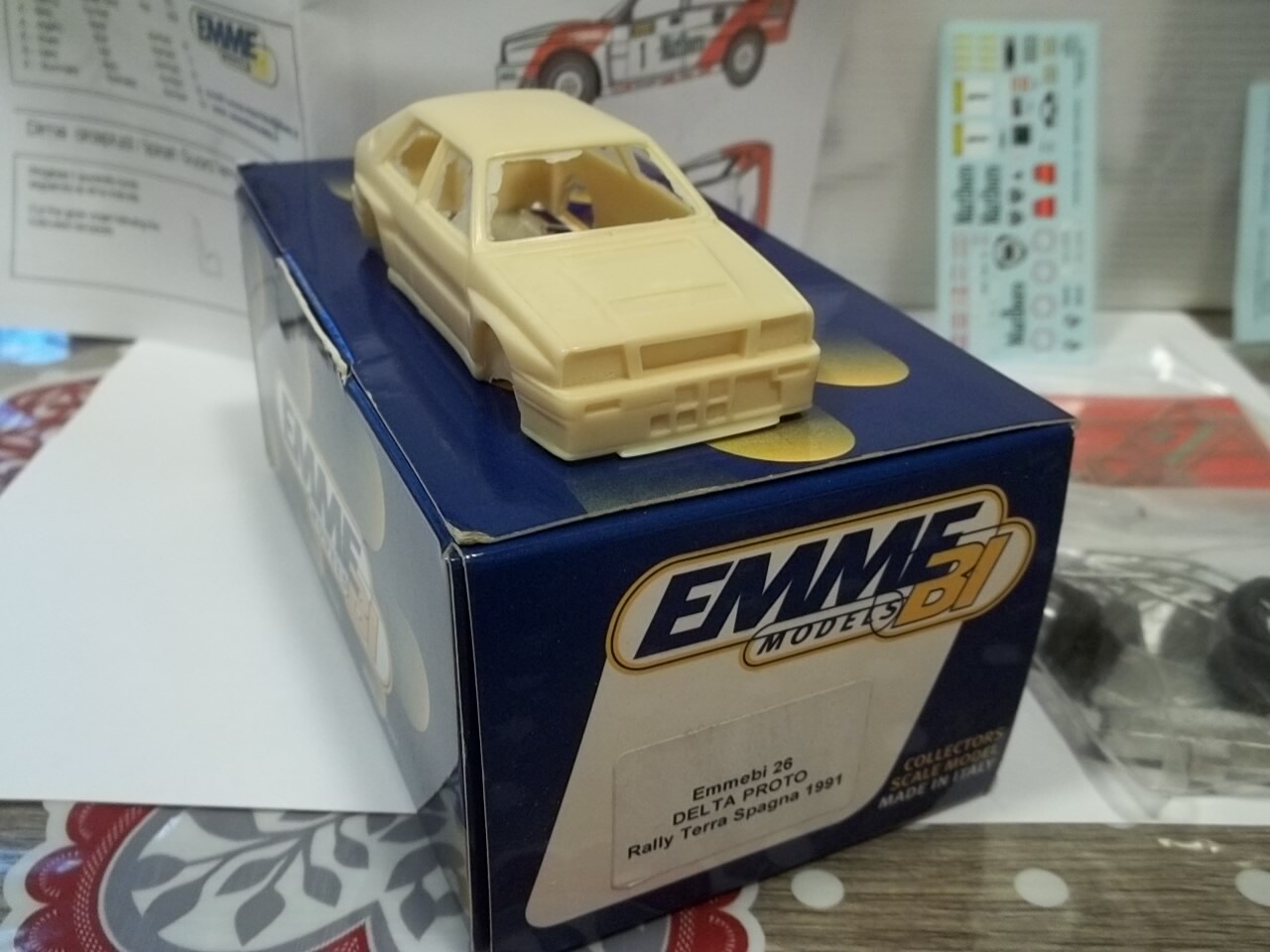 Emmebi kit sc1 43 lancia delta prossoo ralli terra spagna 1991 Emmebi kit sc1 43 lancia delta prossoo ralli terra spagna 1991