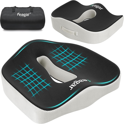 Cuscino per Sedile Memory Foam, Cuscini Seduta per Auto, Ufficio, Sedia Da Gioco - Foto 10 di 12