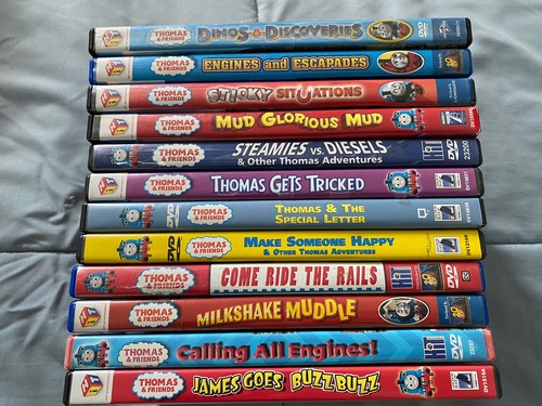 Thomas & Friends DVD Lot Special Letter,Thomas Get Tricked,Engines Escapades - Foto 3 di 4