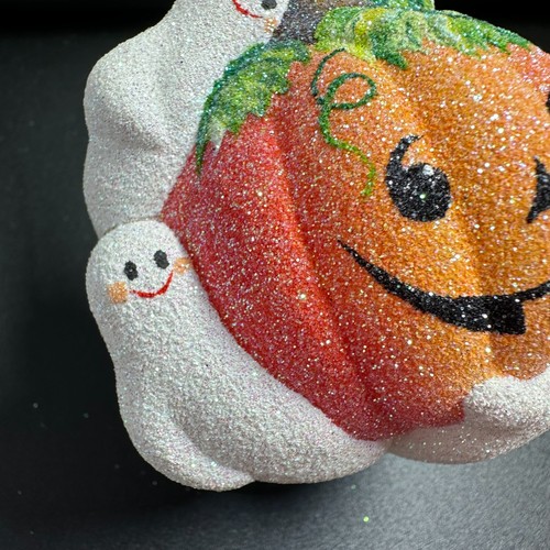 2004 Patricia Breen Circle of Spirits Pearl 4.5" Ornament Orange Pumpkin Ghosts - Picture 6 of 11