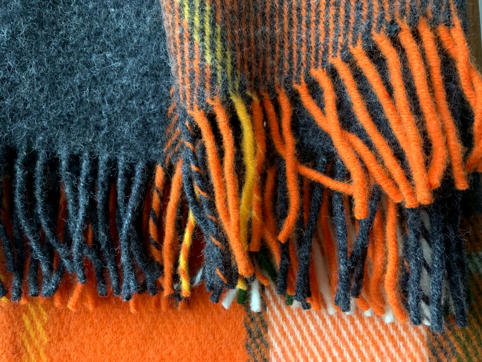 Details zu 100% Lammwolle Wolldecke Plaid \