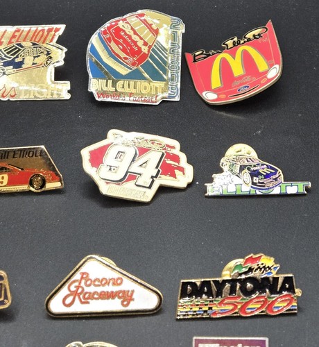 VINTAGE 1990S BILL ELLIOT NASCAR WINSTON CUP PINS AND KEYCHAINS RARE - Picture 3 of 5