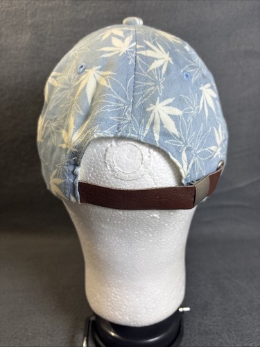 Vintage Headlines Hat Cap Adult Strapback Blue Mary Jane 420 Casual Smoke Rasta - Picture 4 of 10