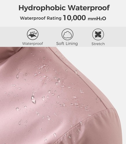 Wantdo Women Lightweight Rain Jackets Waterproof Rain Trench Coats Long Raincoat - Picture 27 of 30