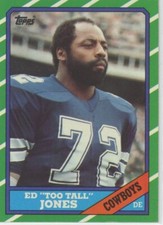 Ed "Too Tall" Jones 1986 Topps #132 Dallas Cowboys