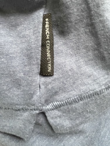 Mens Polo Shirt Size Medium Light Denim Blue French Connection Smart Casual BNWT - Imagen 8 de 10
