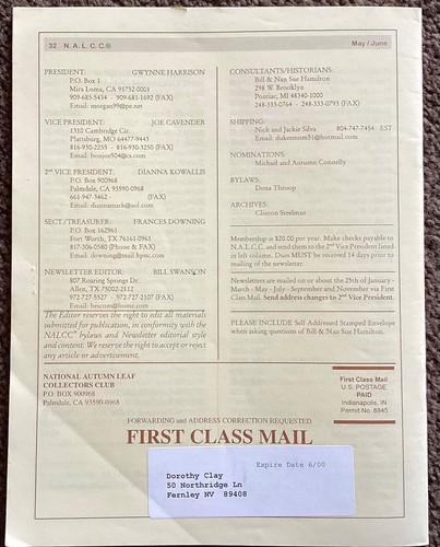 2000 Complete Year N.AL.C.C. National Autumn Leaf Collectors Club Magazines - Picture 7 of 14