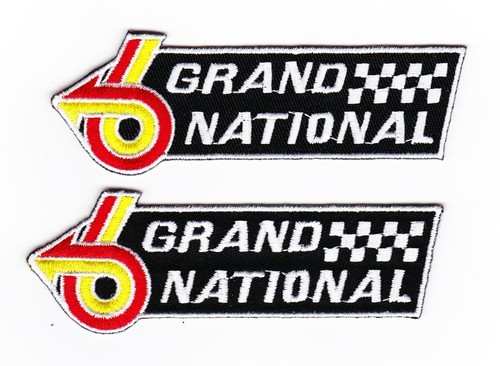 BUICK REGAL GRAND NATIONAL SEW/IRON ON PATCH EMBLEM EMBROIDERED 3.8L TURBO V6 - Picture 2 of 2