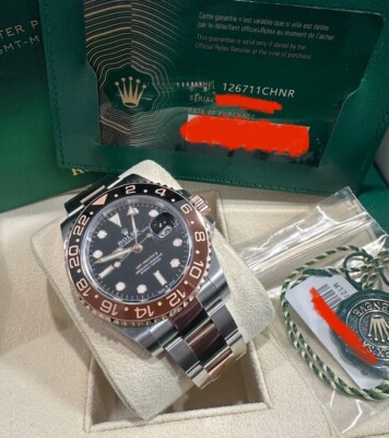 Brand New 2025 Rolex GMT Master II 126711CHNR Root Beer Steel and Rose Gold