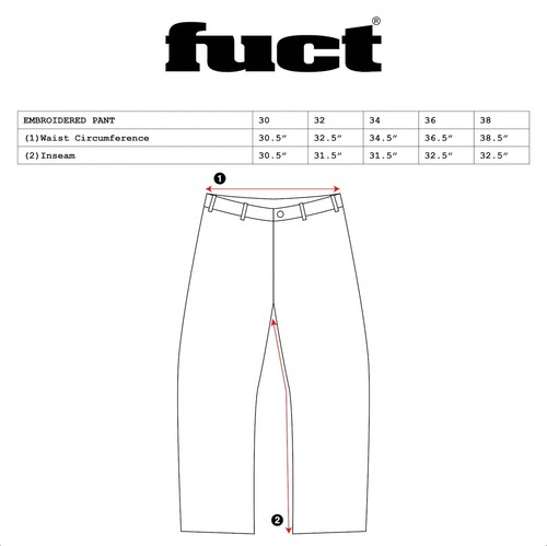 Pantalones Chinos Fuct Scattered Bordados, Oliva, NUEVOS en Bolsa, Calce Relajado, Algodón - Imagen 5 de 14