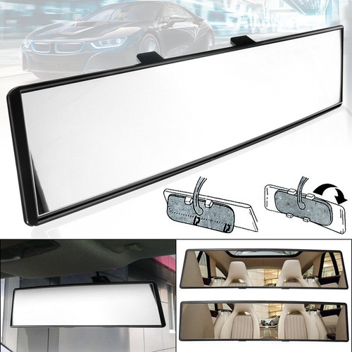 Universal Broadway 300MM Wide Convex Interior Clip On Rear View Clear Mirror - Picture 7 of 8