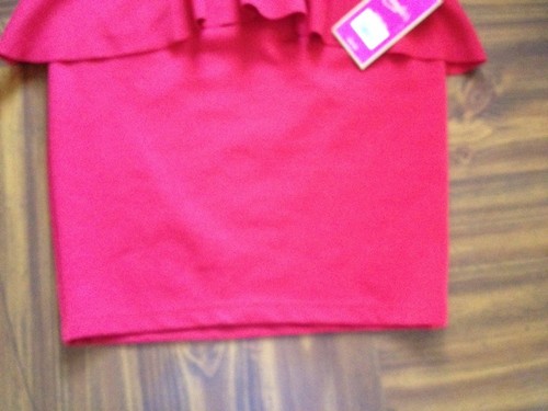 NUEVO CON ETIQUETAS $34 Damas Caramelos Falda Lápiz Roja/TIENE ACCESORIO SUPERIOR/ X-PEQUEÑA/¡ENVÍO GRATUITO! - Imagen 4 de 5