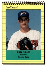 1991 Visalia Oaks ProCards #1741 Mark Swope Spring Hill Kansas KS Baseball Card
