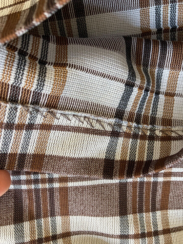 Vintage 1970s Polyester Plaid Shorts! Punk Nerd Hipster Geek Skater 32 Waist - Picture 4 of 10