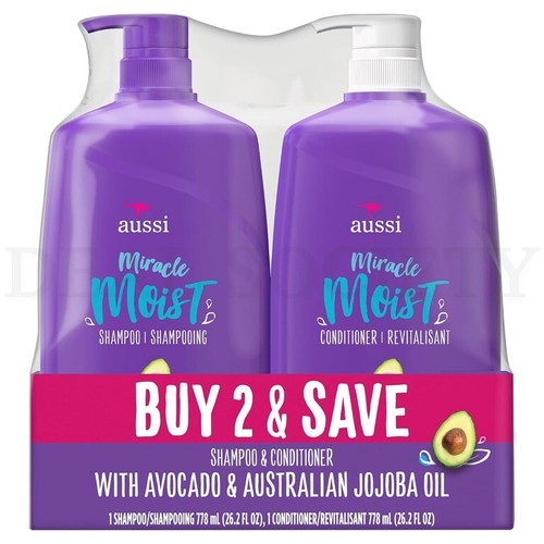 Shampoo and Conditioner Miracle Moist Shampoo and Conditioner Set 26.2 Fl Oz
