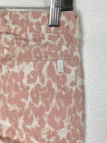 Joe’s Jeans Girl's Shorts 10 Jean Leopard Print Modest Length Raw Hem Line New - Picture 7 of 8