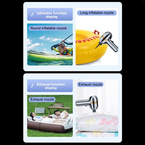 Portable Car Vacuum Cleaner Cordless w/16KPa High Power Rechargeable DC 7.4V - Foto 4 di 26