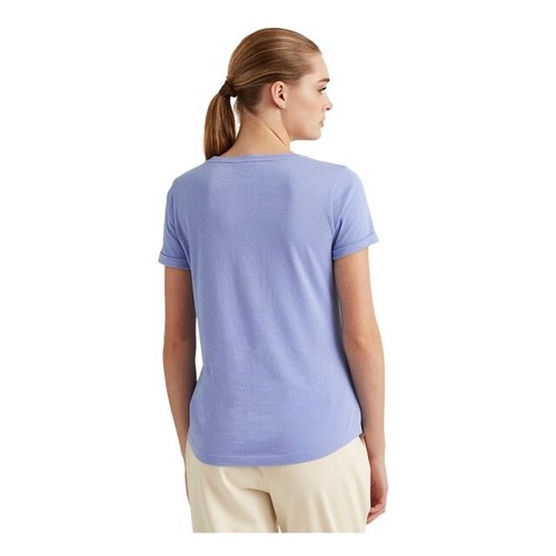 Lauren Ralph Lauren Womens Blue Short Sleeve Crew Neck T-Shirt Size XS MSRP $80 - 第 3/3 張圖片