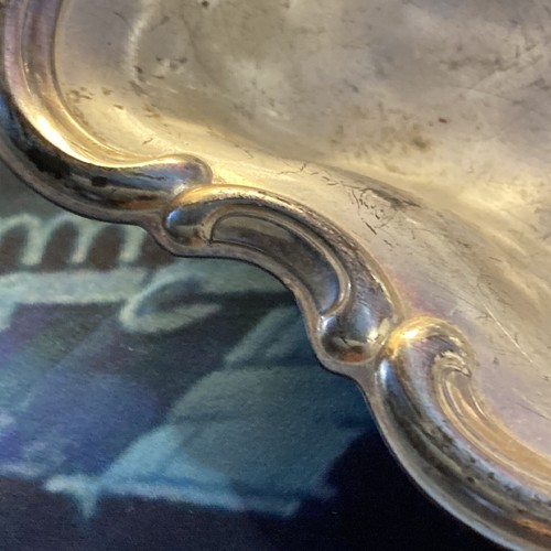 WMF-IKORA 11,5x9” Bandeja para servir Plato plateado Remolino Alemania - Imagen 2 de 7