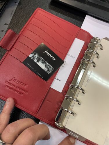 Filofax Belgravia Personal Red - VINTAGE - Bild 2 von 2