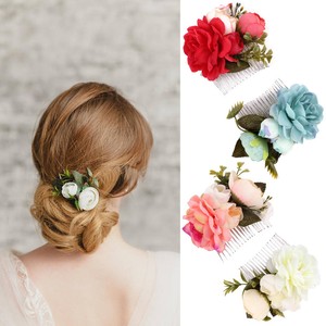 Bridal Flower Hair Comb Girls Floral Hairpin Wedding Accessories