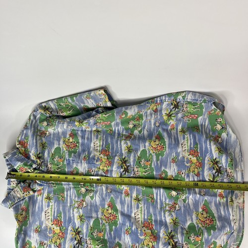 Ralph Lauren Polo Shirt Mens L Blue Hula Girl Beach Fish Hawaiian Island Tropic - Picture 8 of 8