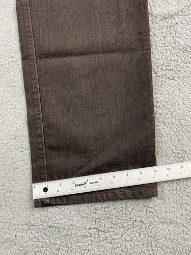 NWT Alberto Jeans Mens 46x34 Brown Denim Stretch Tommy Luxury T400 Designer $200 - Picture 7 of 14